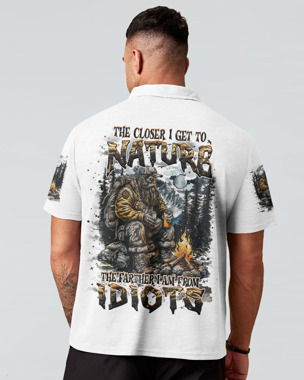THE CLOSER I GET TO NATURE BIGFOOT ALL OVER PRINT - YHHN1212243