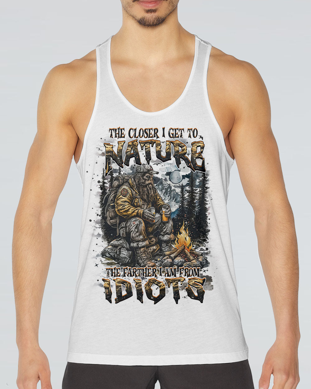 THE CLOSER I GET TO NATURE BIGFOOT ALL OVER PRINT - YHHN1212243