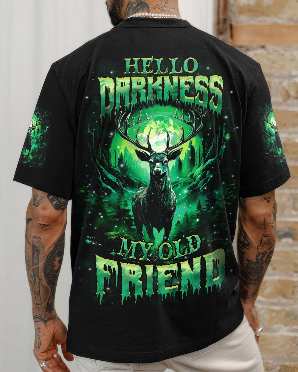HELLO DARKNESS MY OLD FRIEND DEER ALL OVER PRINT - YHHN1212252