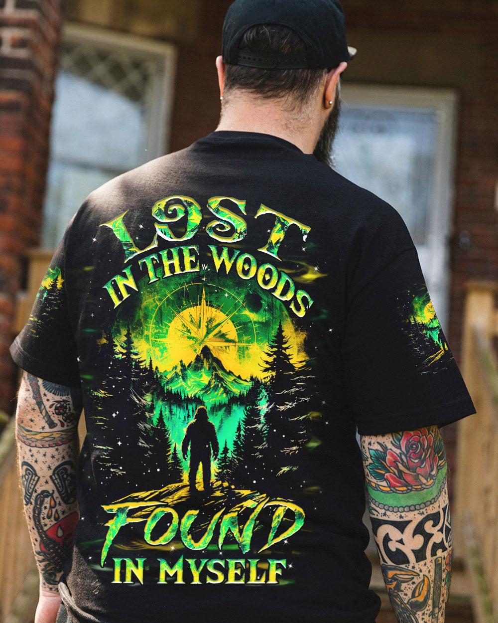 LOST IN THE WOOD FOUND IN MYSELF BIGFOOT ALL OVER PRINT - YHHN1302254