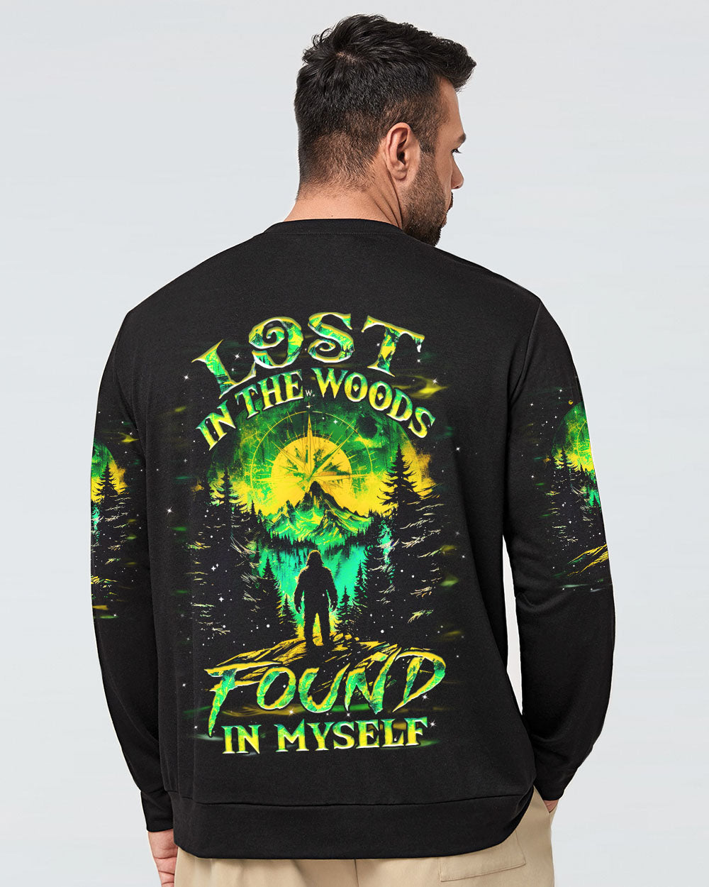 LOST IN THE WOOD FOUND IN MYSELF BIGFOOT ALL OVER PRINT - YHHN1302254