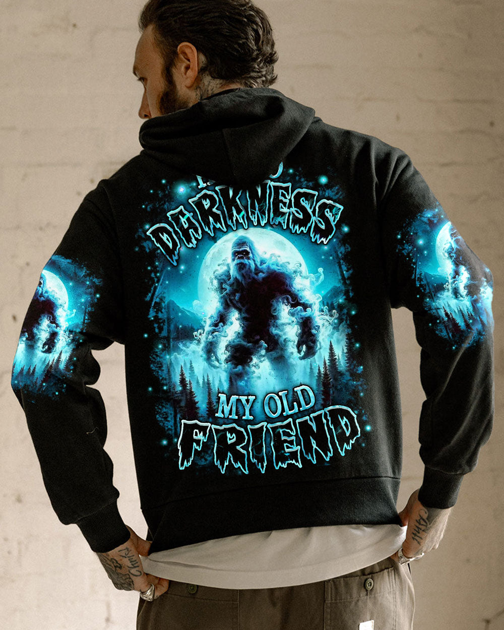 HELLO DARKNESS MY OLD FRIEND BIGFOOT ALL OVER PRINT - YHHN1410251