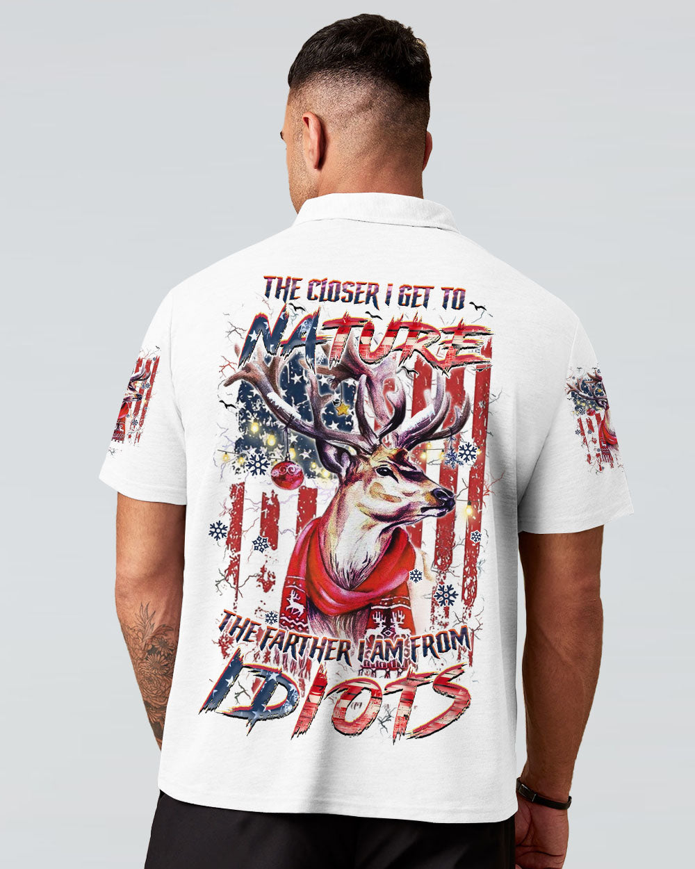 THE CLOSER I GET TO NATURE DEER CHRISTMAS ALL OVER PRINT - YHHN1510244