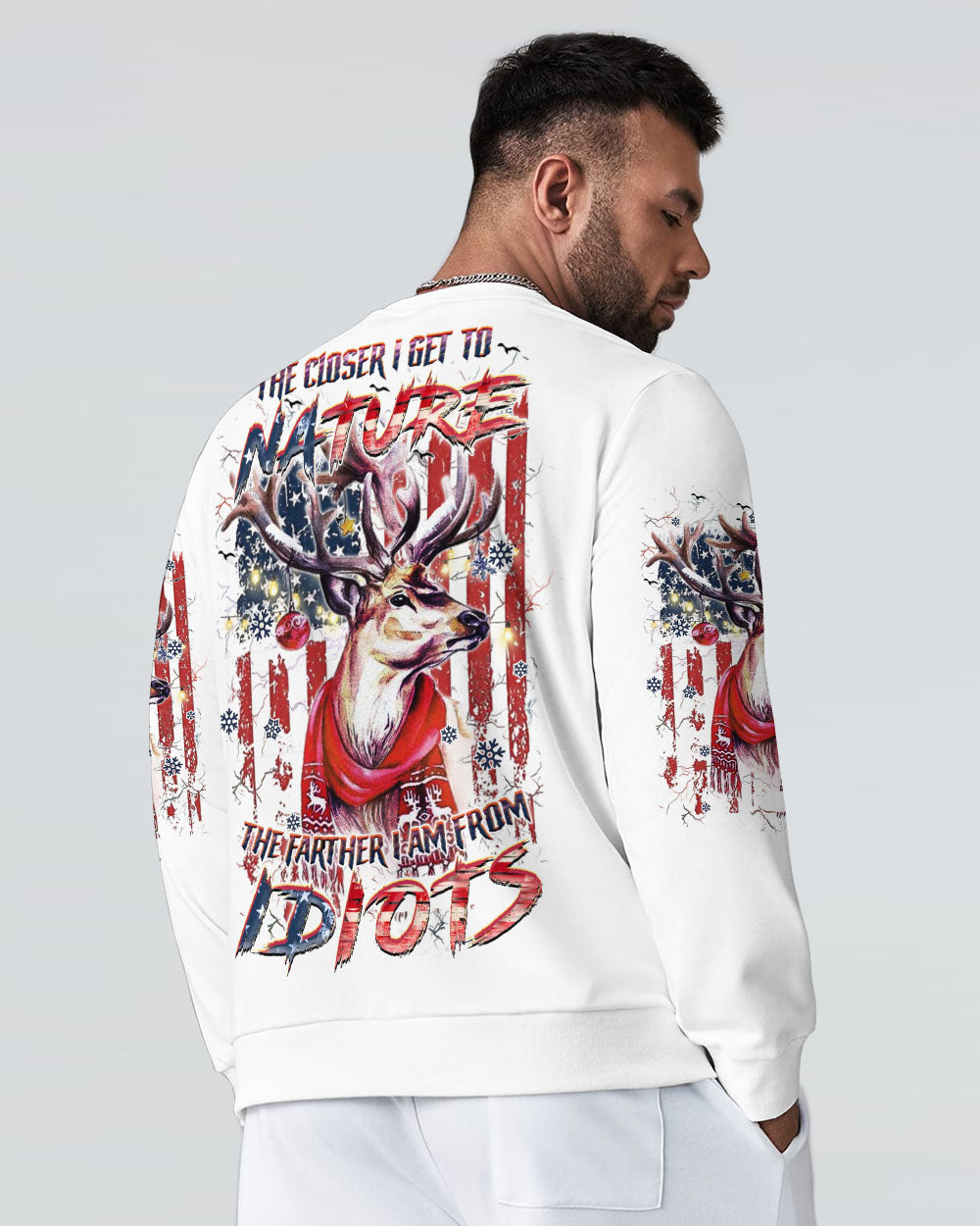 THE CLOSER I GET TO NATURE DEER CHRISTMAS ALL OVER PRINT - YHHN1510244