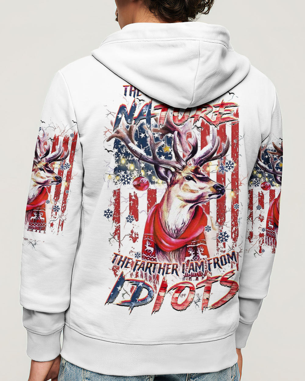 THE CLOSER I GET TO NATURE DEER CHRISTMAS ALL OVER PRINT - YHHN1510244