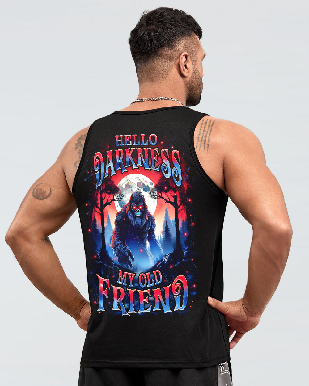 HELLO DARKNESS MY OLD FRIEND BIGFOOT ALL OVER PRINT - YHHN1610253