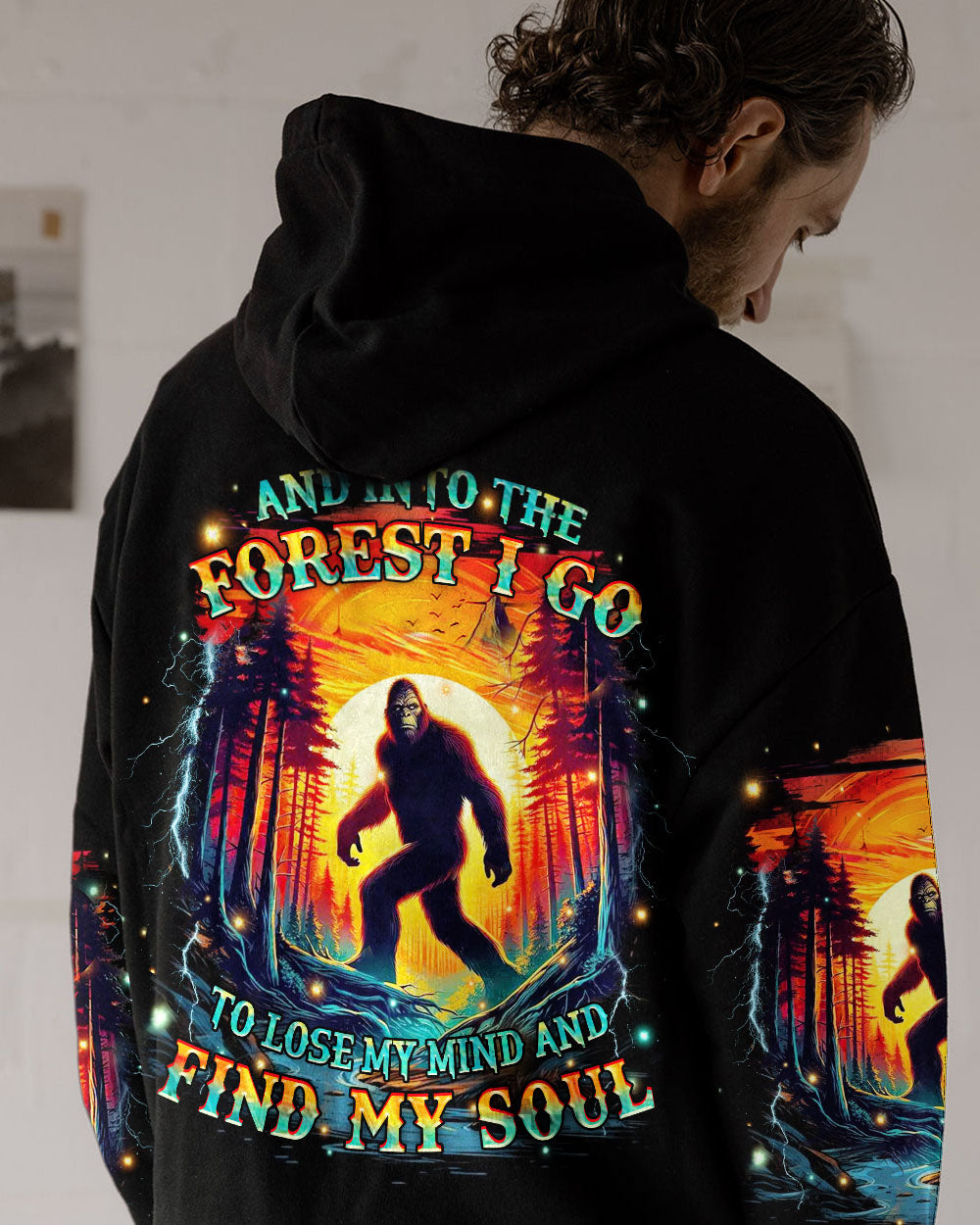 AND INTO THE FOREST I GO BIGFOOT ALL OVER PRINT - YHHN1704253