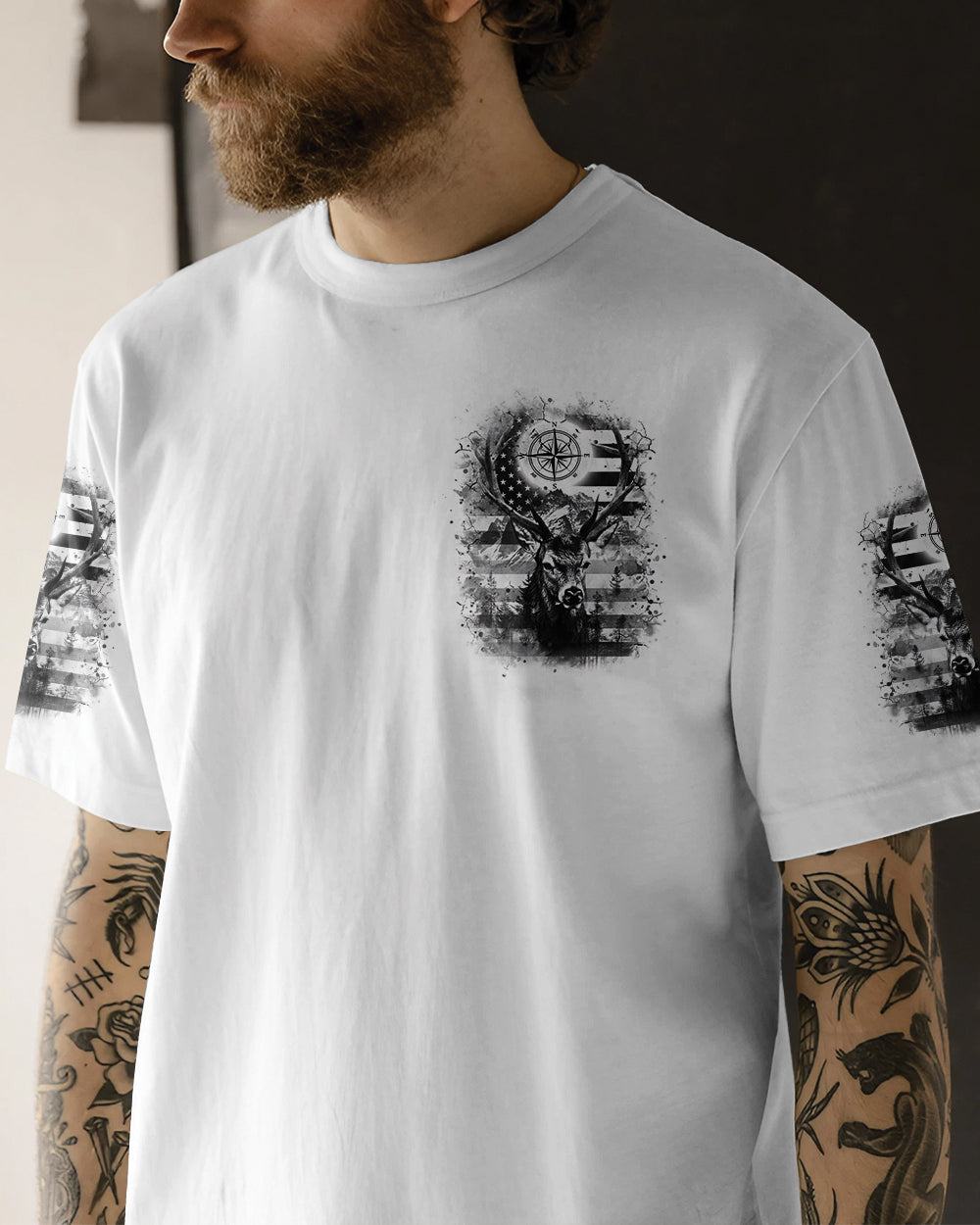 AND INTO THE FOREST I GO DEER ALL OVER PRINT - YHHN1712252