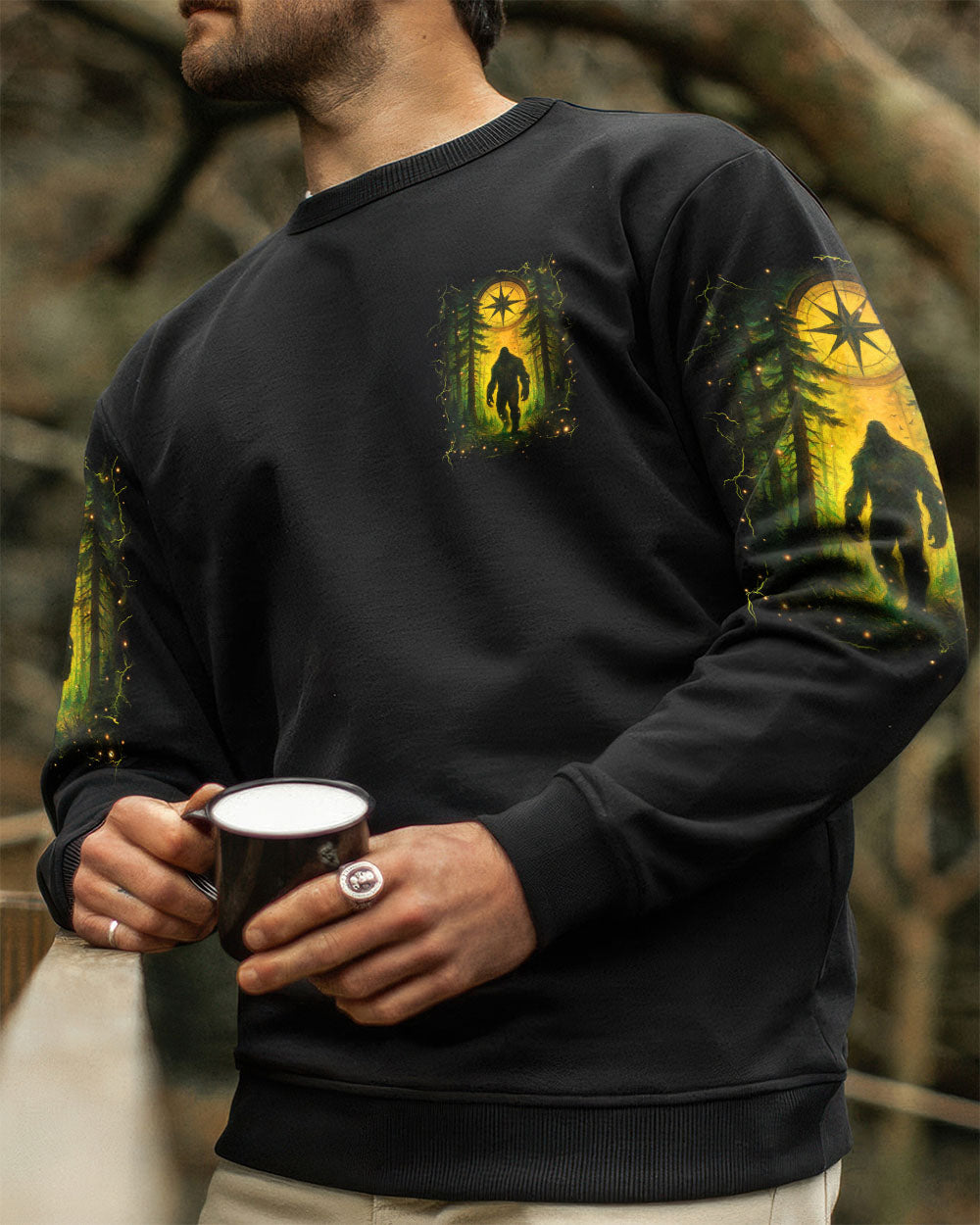 AND INTO THE FOREST I GO BIGFOOT ALL OVER PRINT - YHHN1806254