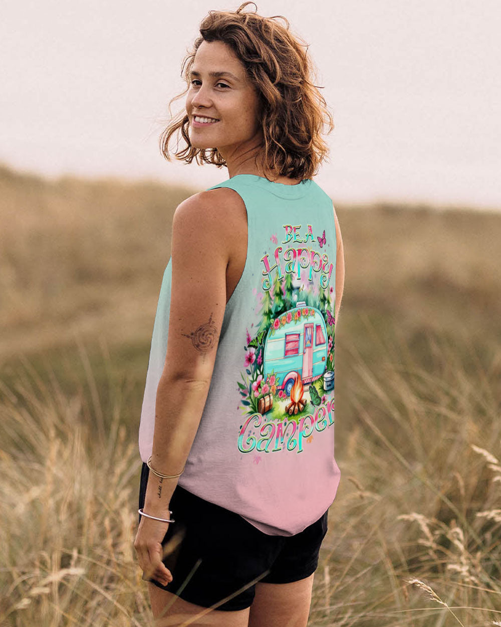 BE A HAPPY CAMPER ALL OVER PRINT - YHHN1912243