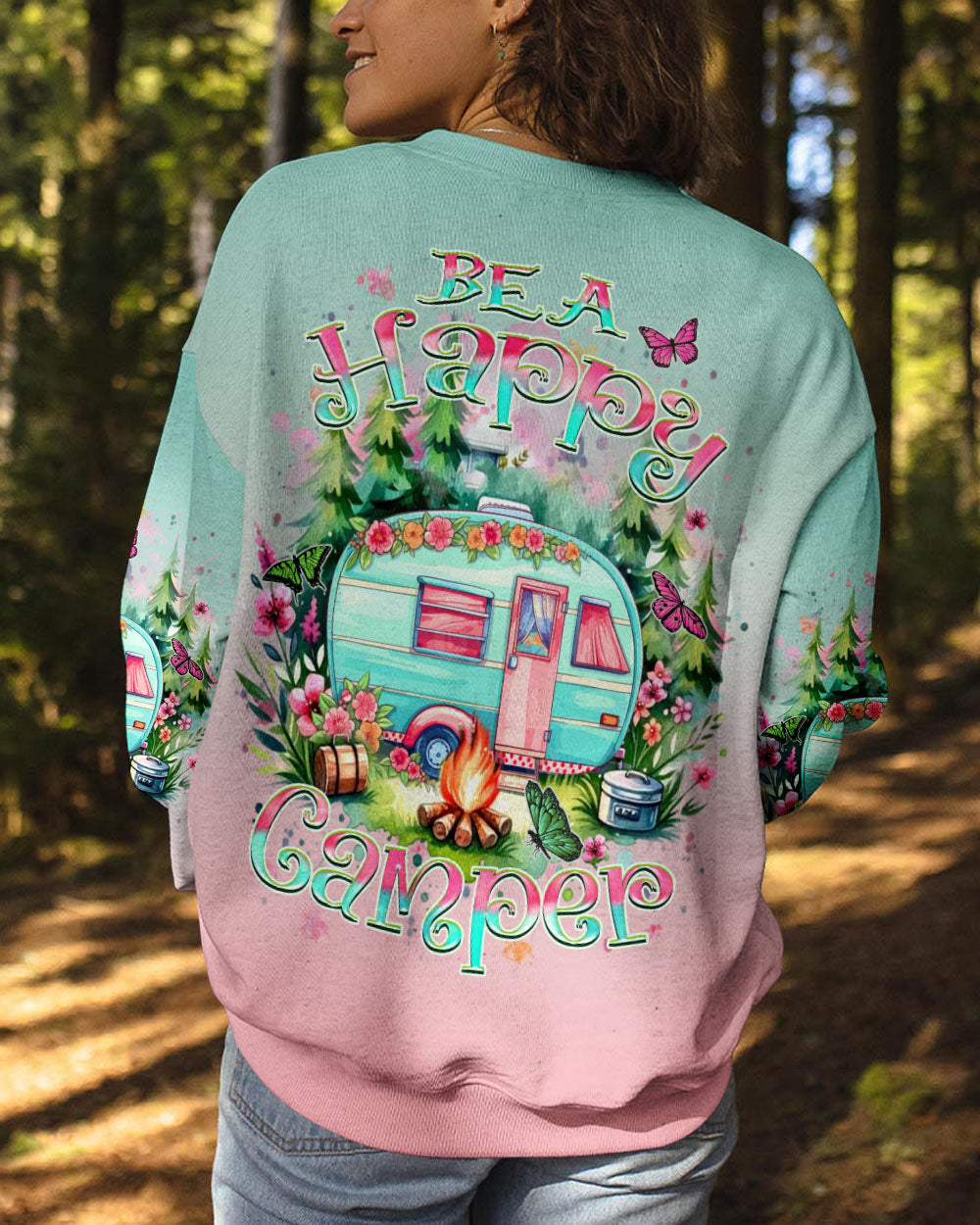 BE A HAPPY CAMPER ALL OVER PRINT - YHHN1912243