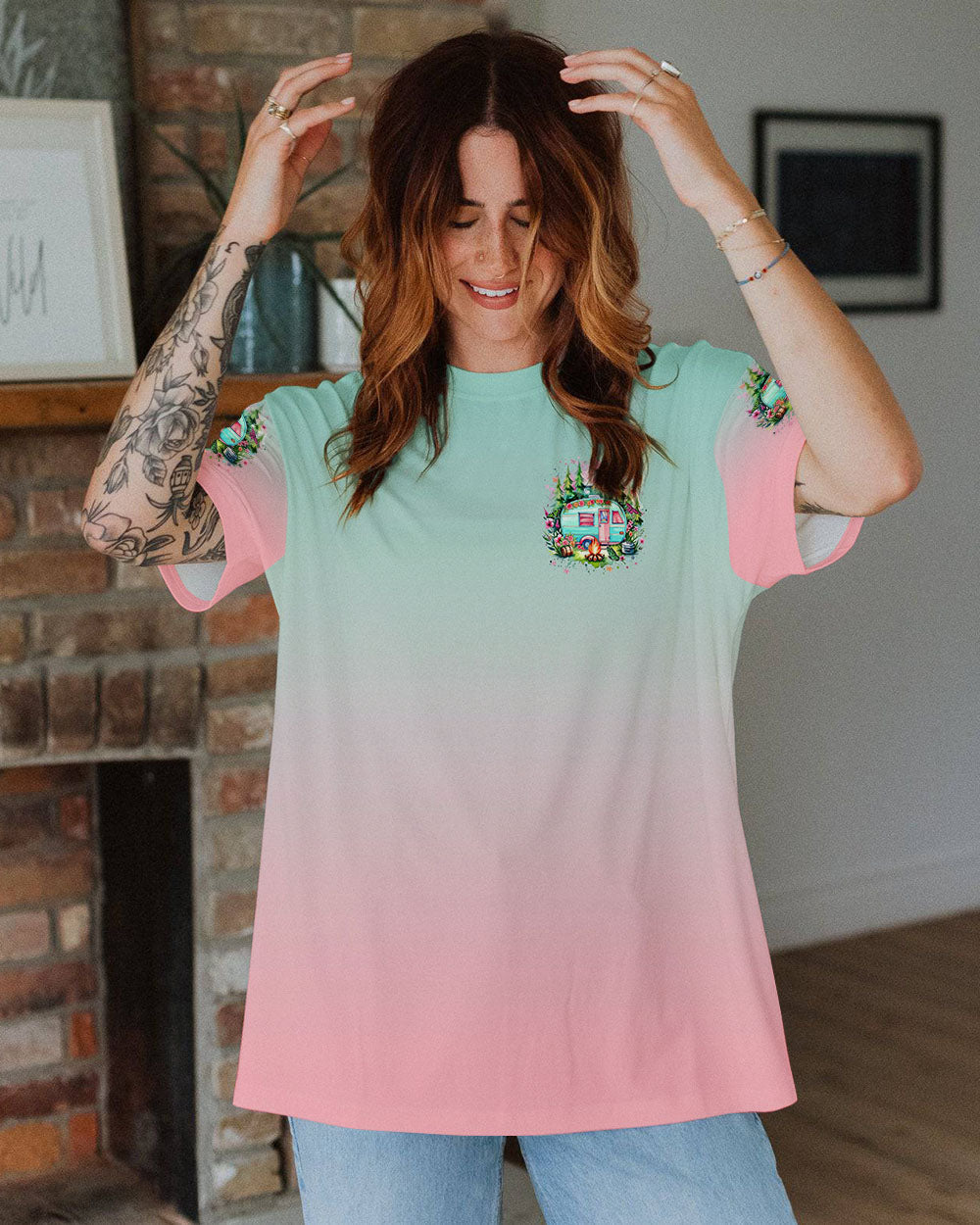 BE A HAPPY CAMPER ALL OVER PRINT - YHHN1912243
