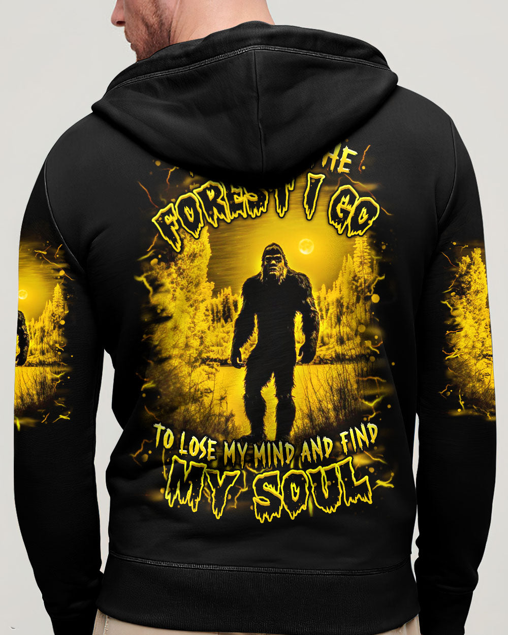 AND INTO THE FOREST I GO BIGFOOT ALL OVER PRINT - YHHN2003253
