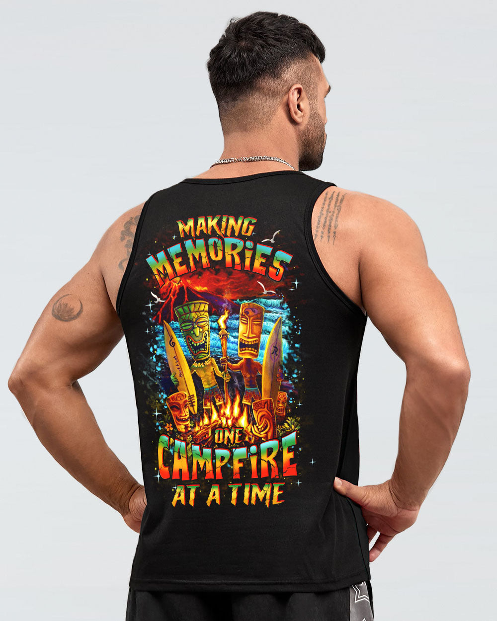 MAKING MEMORIES ONE CAMPFIRE AT A TIME TIKI ALL OVER PRINT - YHHN2008253