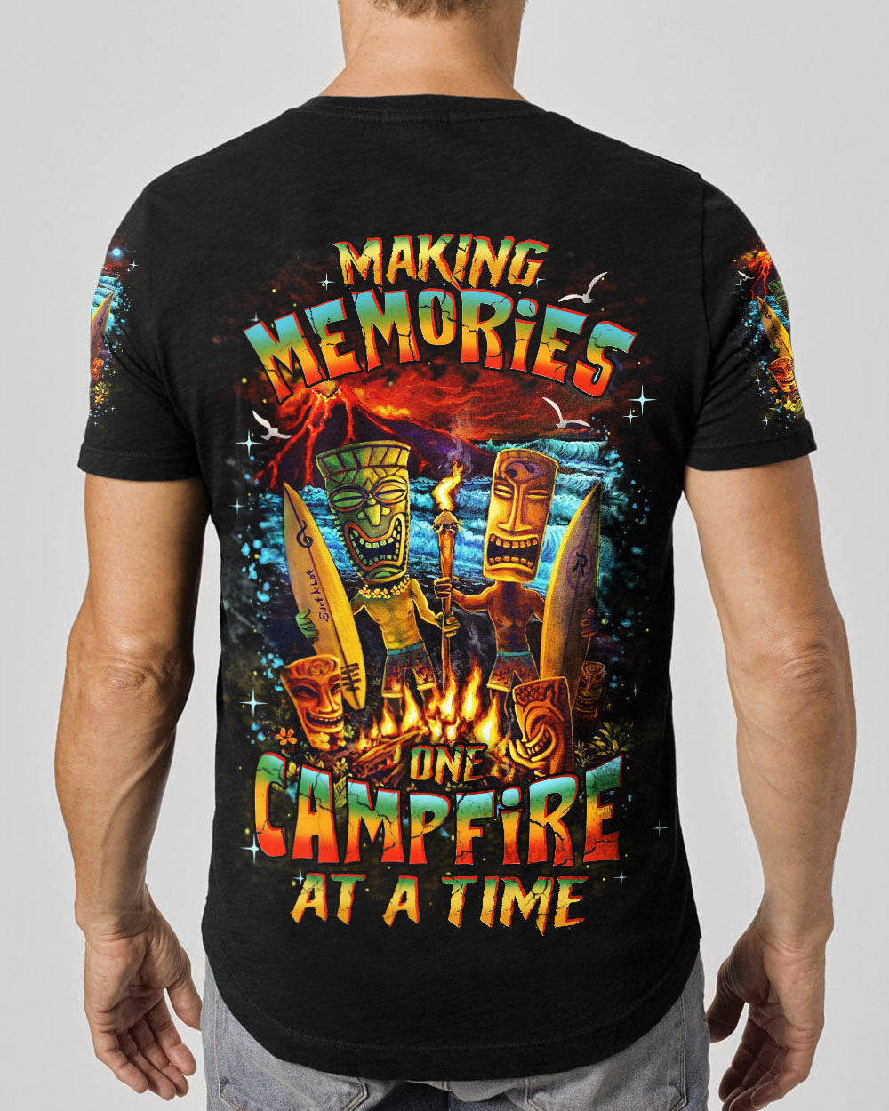 MAKING MEMORIES ONE CAMPFIRE AT A TIME TIKI ALL OVER PRINT - YHHN2008253