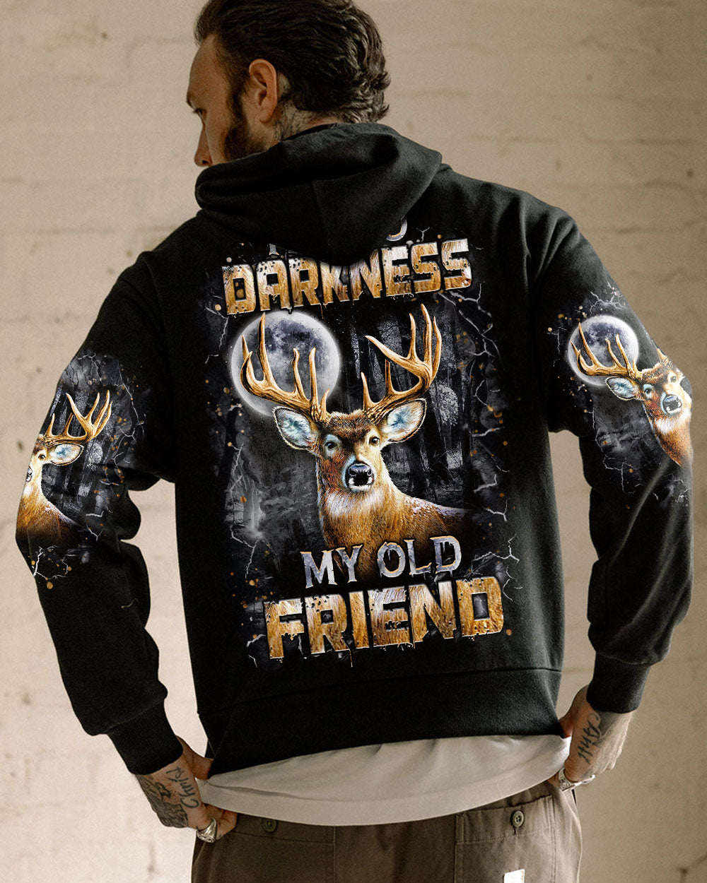 HELLO DARKNESS MY OLD FRIEND DEER ALL OVER PRINT - YHHN2011252