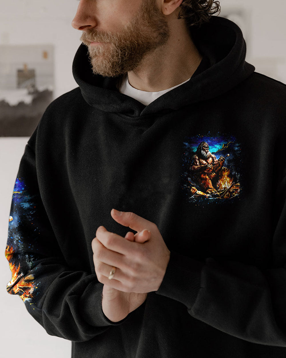 MAKING MEMORIES ONE CAMPFIRE AT A TIME BIGFOOT ALL OVER PRINT - YHHN2310251