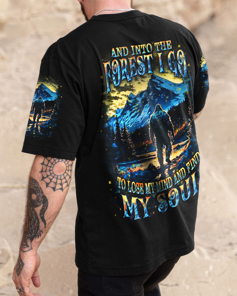 AND INTO THE FOREST I GO BIGFOOT ALL OVER PRINT - YHHN2410252