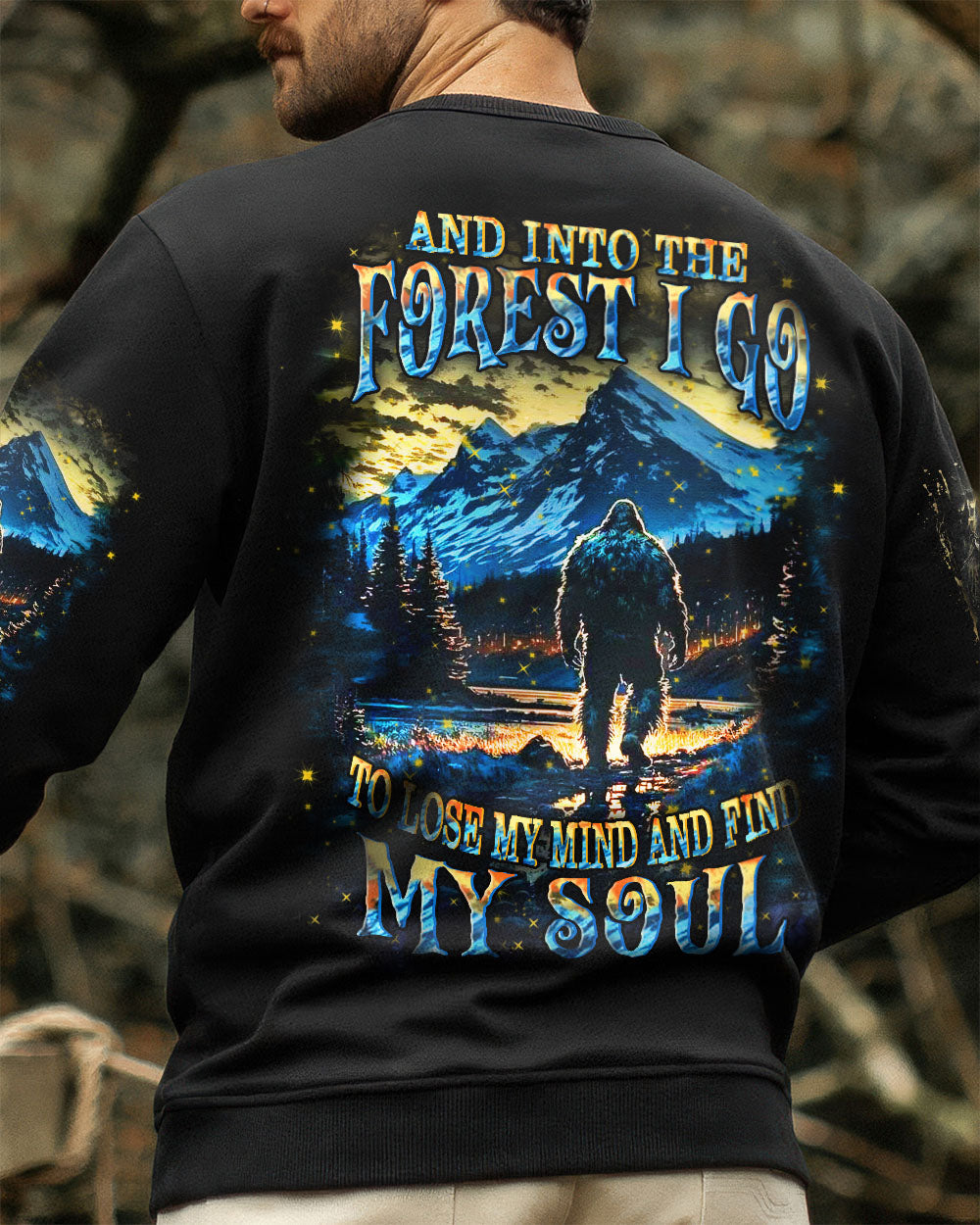 AND INTO THE FOREST I GO BIGFOOT ALL OVER PRINT - YHHN2410252