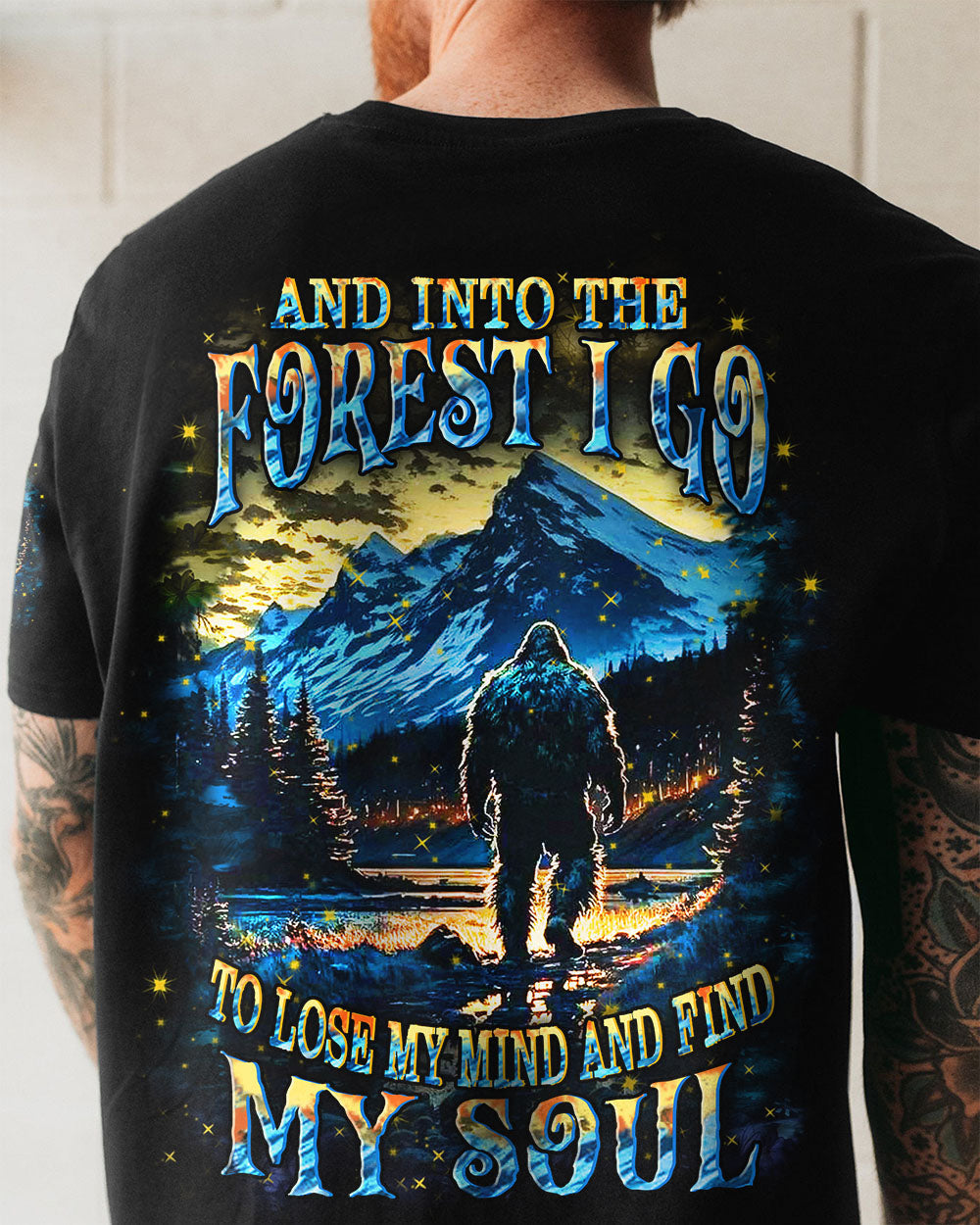 AND INTO THE FOREST I GO BIGFOOT ALL OVER PRINT - YHHN2410252