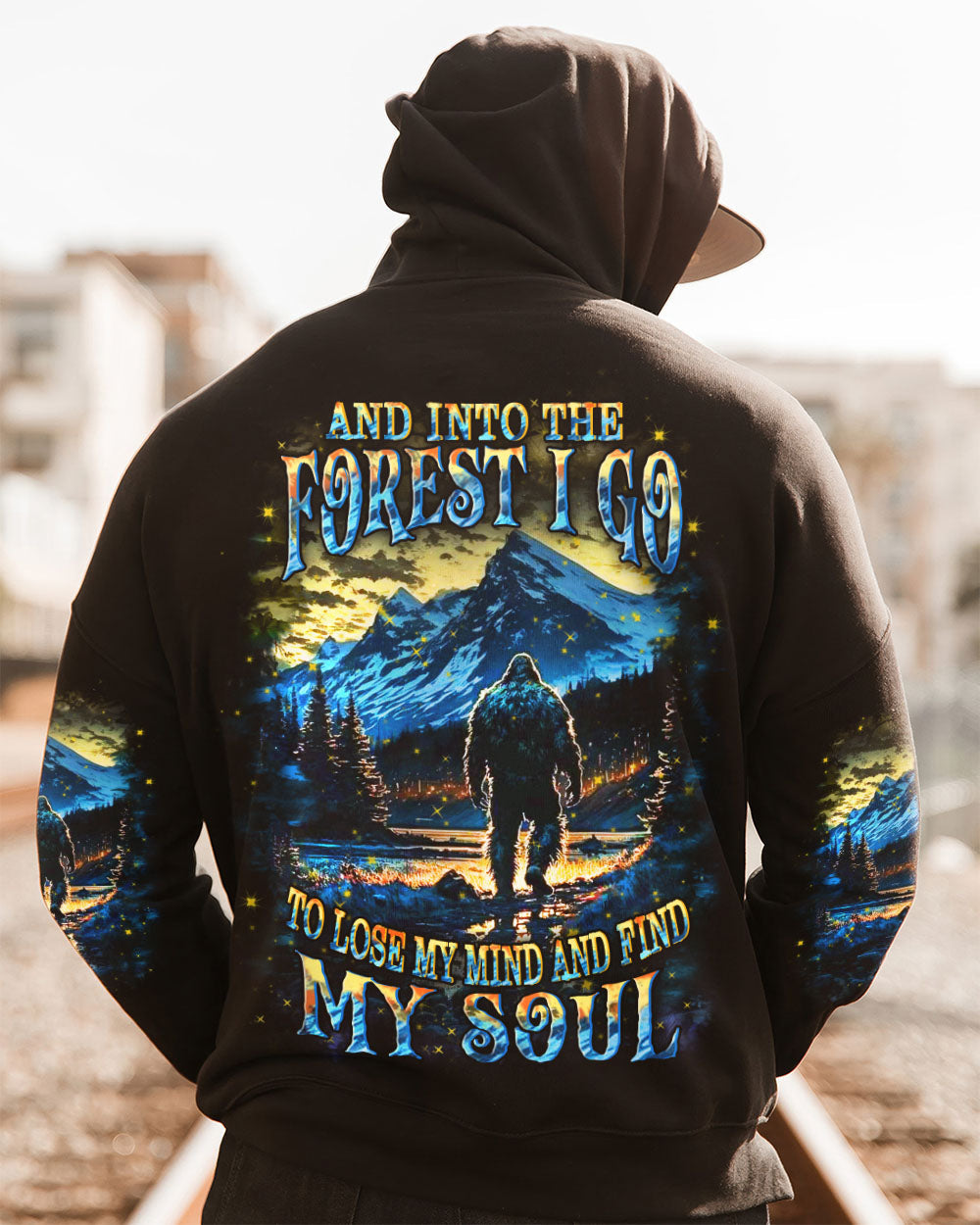 AND INTO THE FOREST I GO BIGFOOT ALL OVER PRINT - YHHN2410252