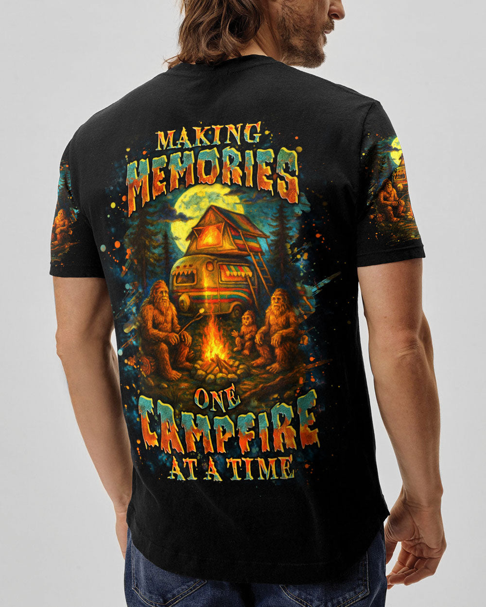 MAKING MEMORIES ONE CAMPFIRE AT A TIME BIGFOOT ALL OVER PRINT - YHHN2507254