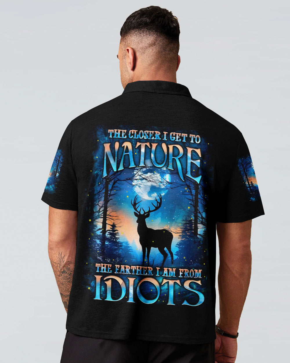THE CLOSER I GET TO NATURE DEER ALL OVER PRINT - YHHN2606254