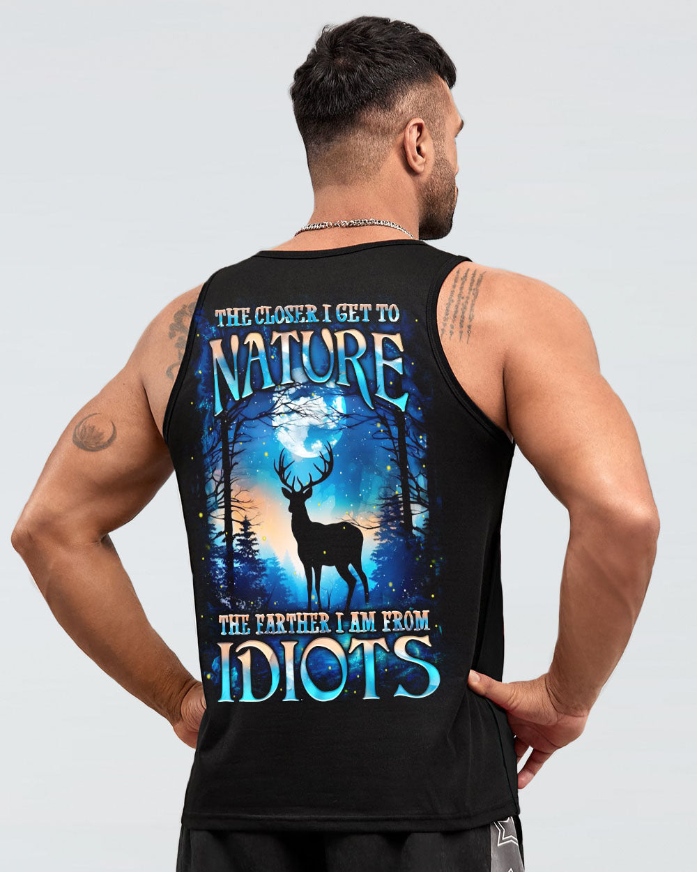 THE CLOSER I GET TO NATURE DEER ALL OVER PRINT - YHHN2606254