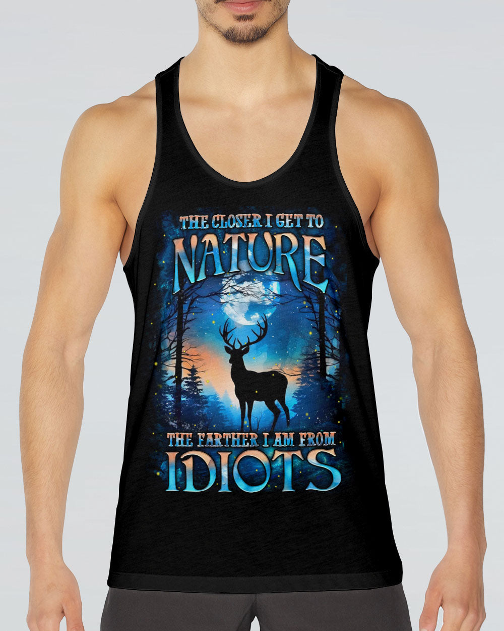 THE CLOSER I GET TO NATURE DEER ALL OVER PRINT - YHHN2606254