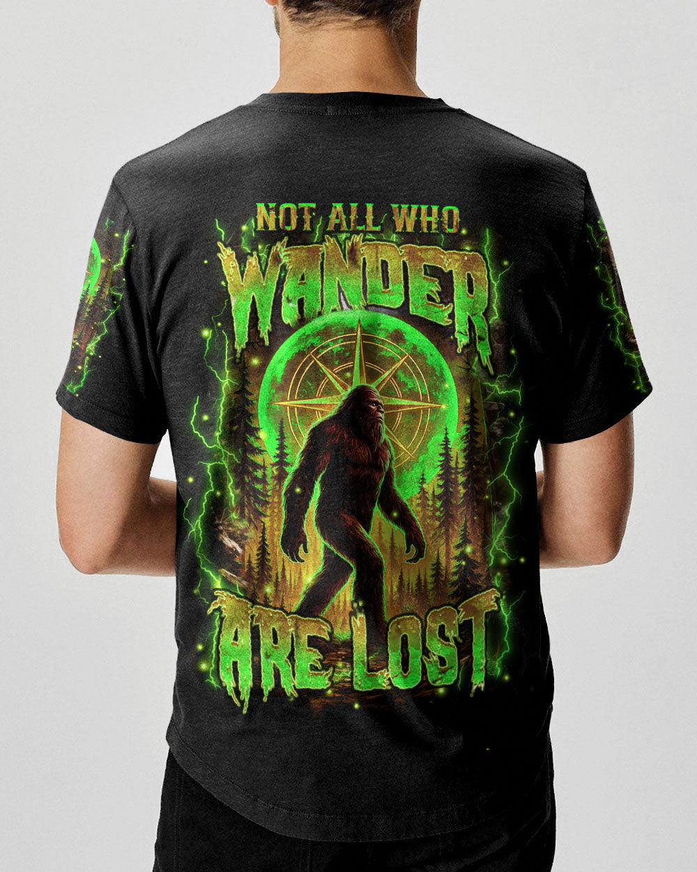 NOT ALL WHO WANDER ARE LOST BIGFOOT ALL OVER PRINT - YHHN2705252