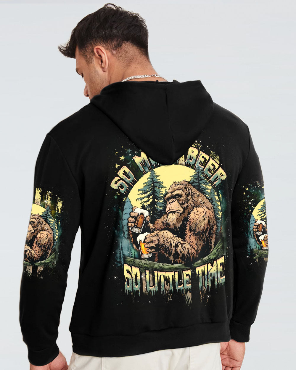 SO MUCH BEER SO LITTLE TIME BIGFOOT ALL OVER PRINT - YHHN2711244
