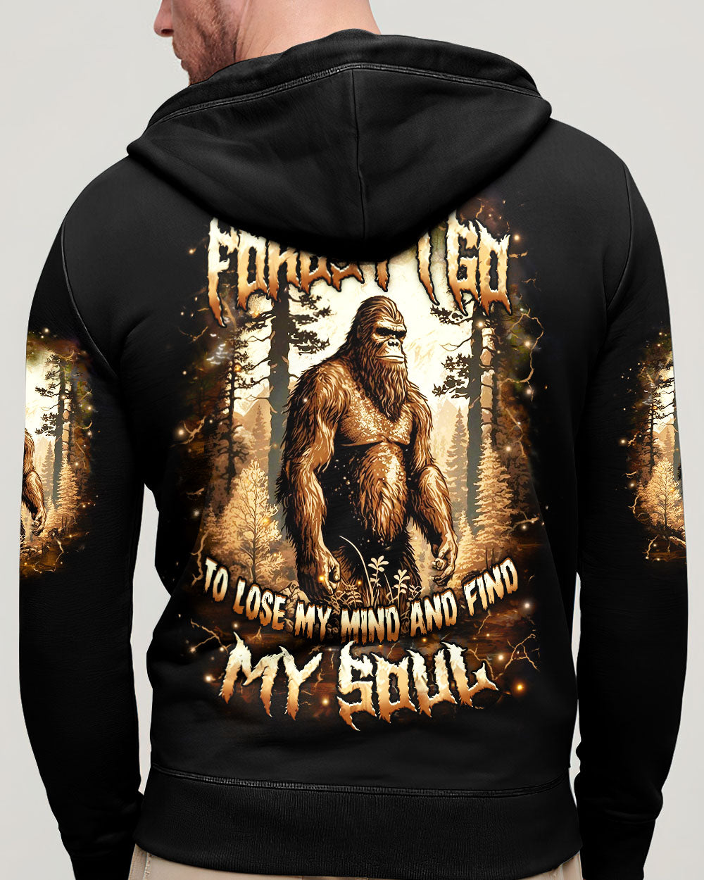 AND INTO THE FOREST I GO BIGFOOT ALL OVER PRINT - YHHN2711252