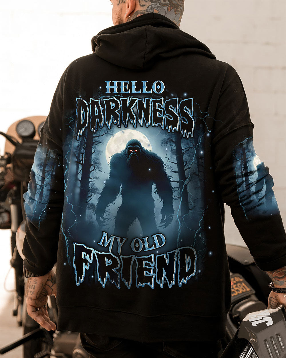HELLO DARKNESS MY OLD FRIEND BIGFOOT ALL OVER PRINT - YHHN2811251