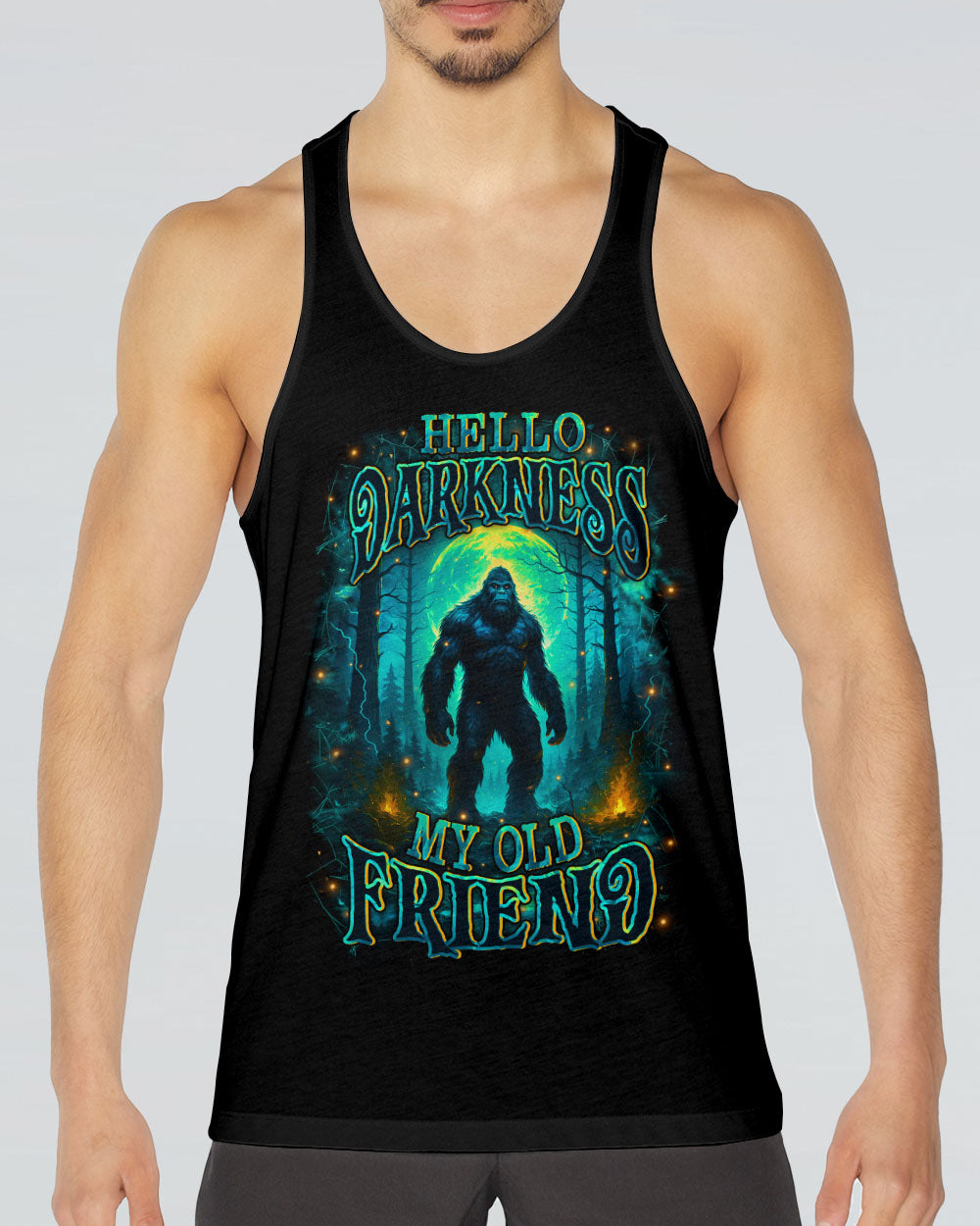 HELLO DARKNESS MY OLD FRIEND BIGFOOT ALL OVER PRINT - YHHN2909253