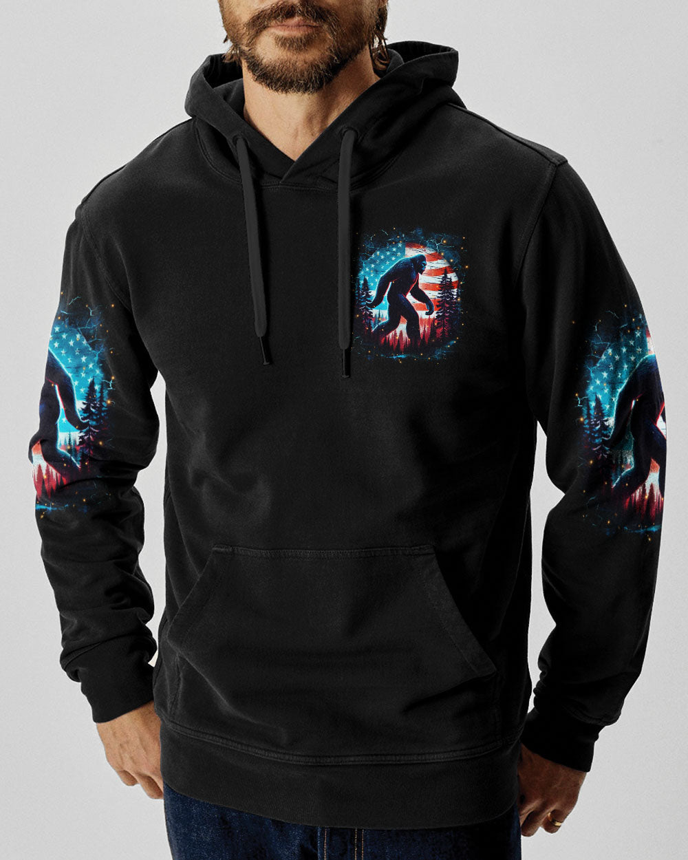 NOT ALL WHO WANDER ARE LOST BIGFOOT ALL OVER PRINT - YHHN2910251