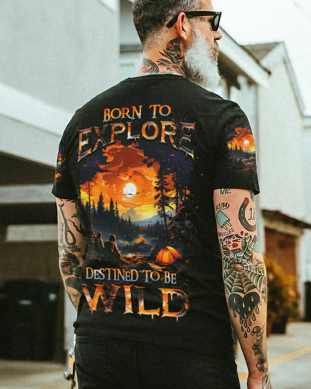 BORN TO EXPLORE DESTINED TO BE WILD ALL OVER PRINT - YHHN3008242
