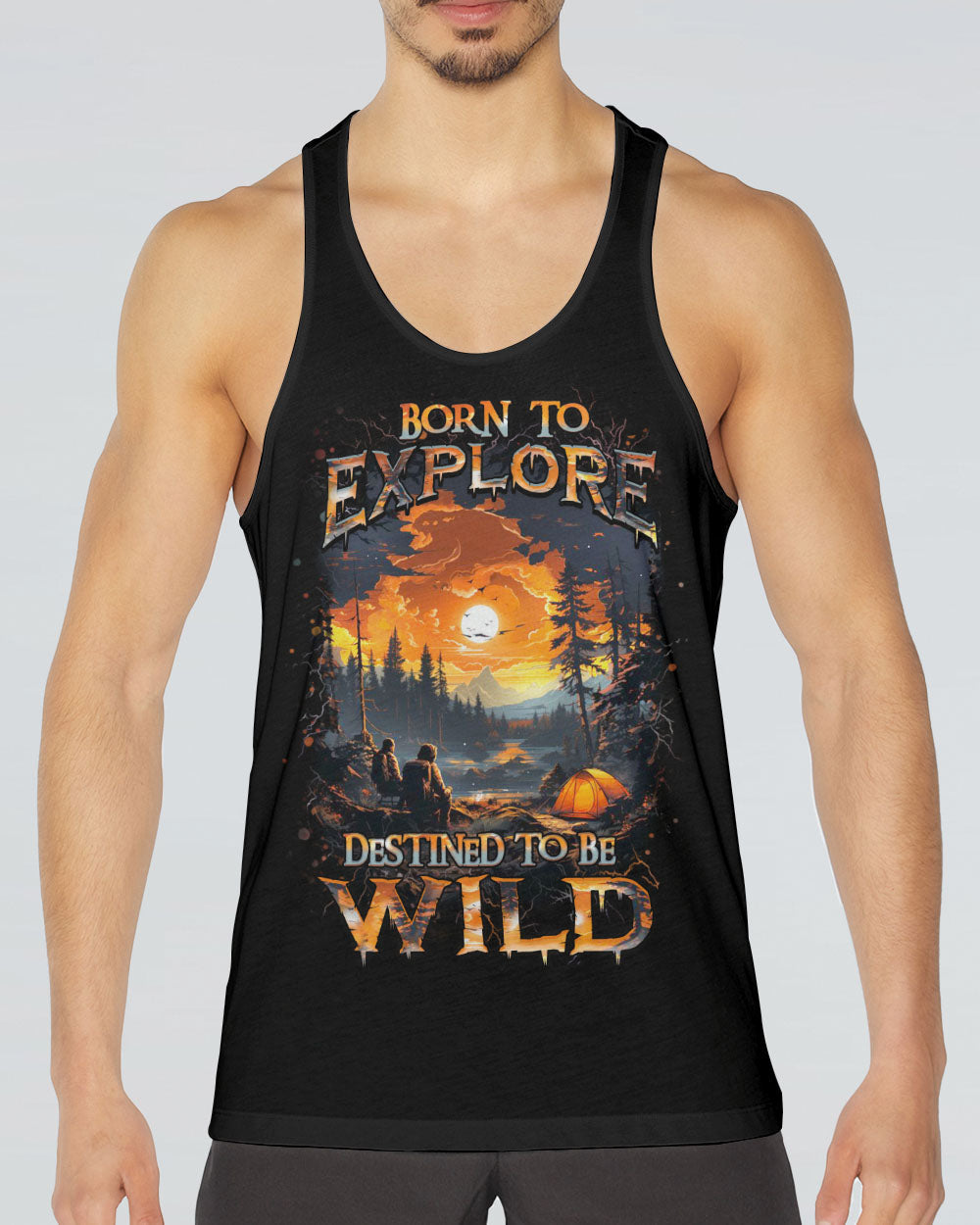 BORN TO EXPLORE DESTINED TO BE WILD ALL OVER PRINT - YHHN3008242