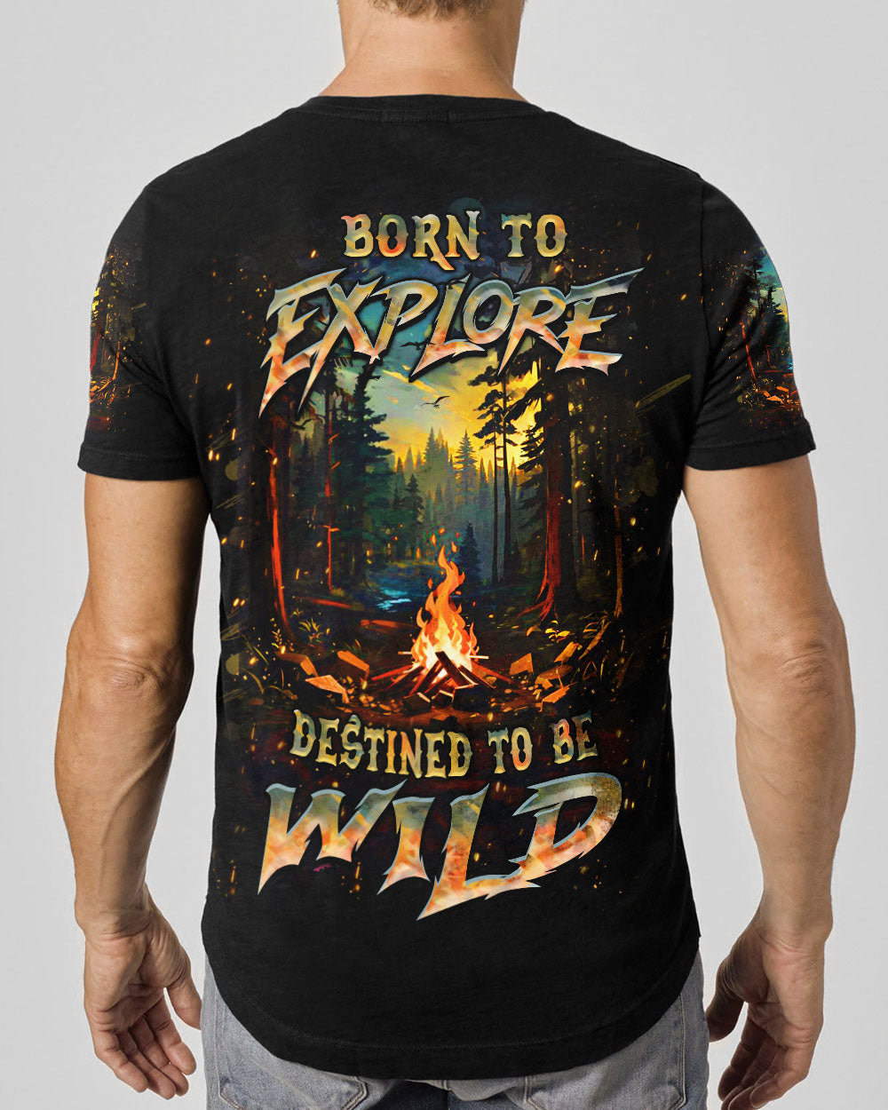 BORN TO EXPLORE DESTINED TO BE WILD ALL OVER PRINT - YHHN3009243