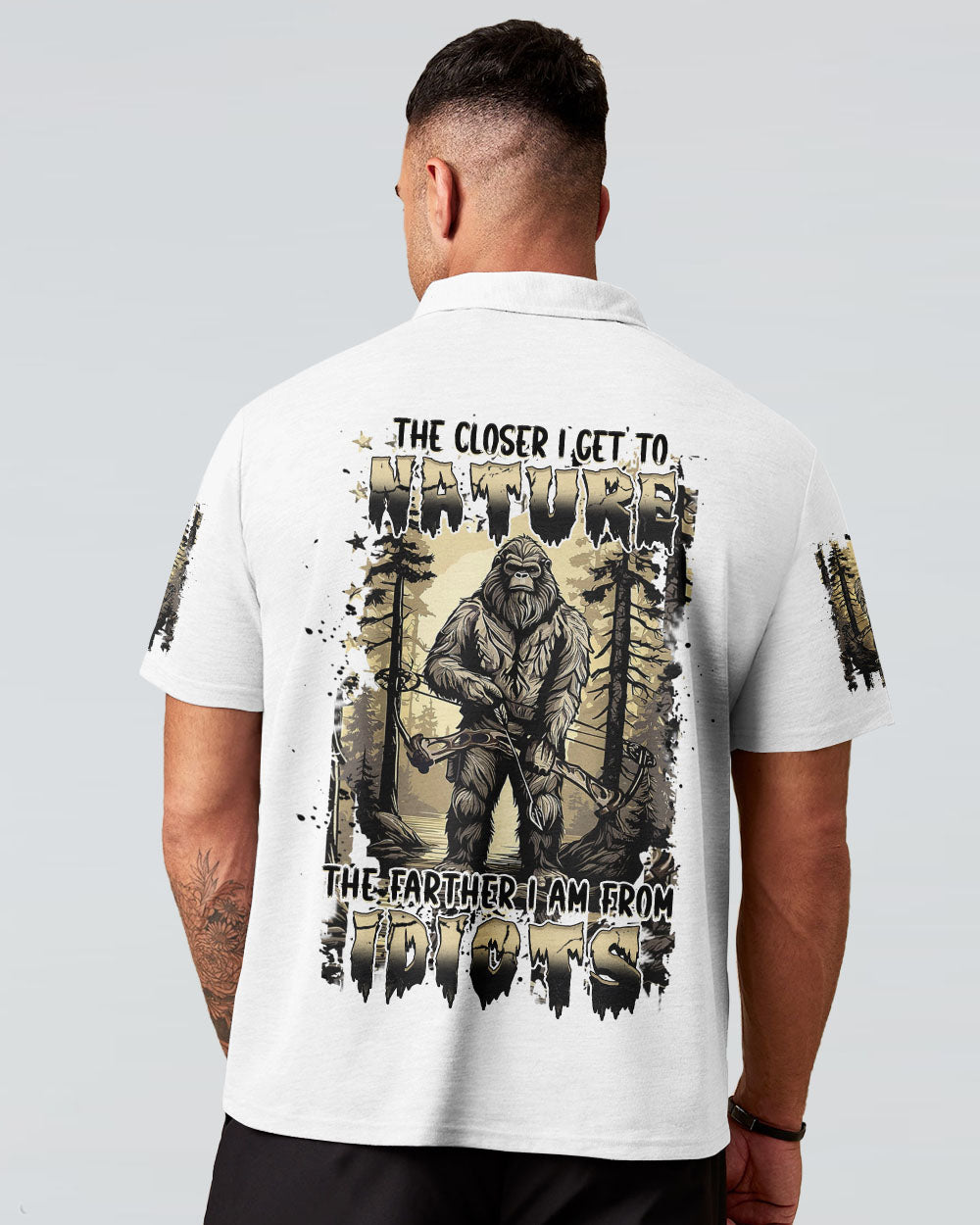 THE CLOSER I GET TO NATURE BIGFOOT ALL OVER PRINT - YHHN3103252