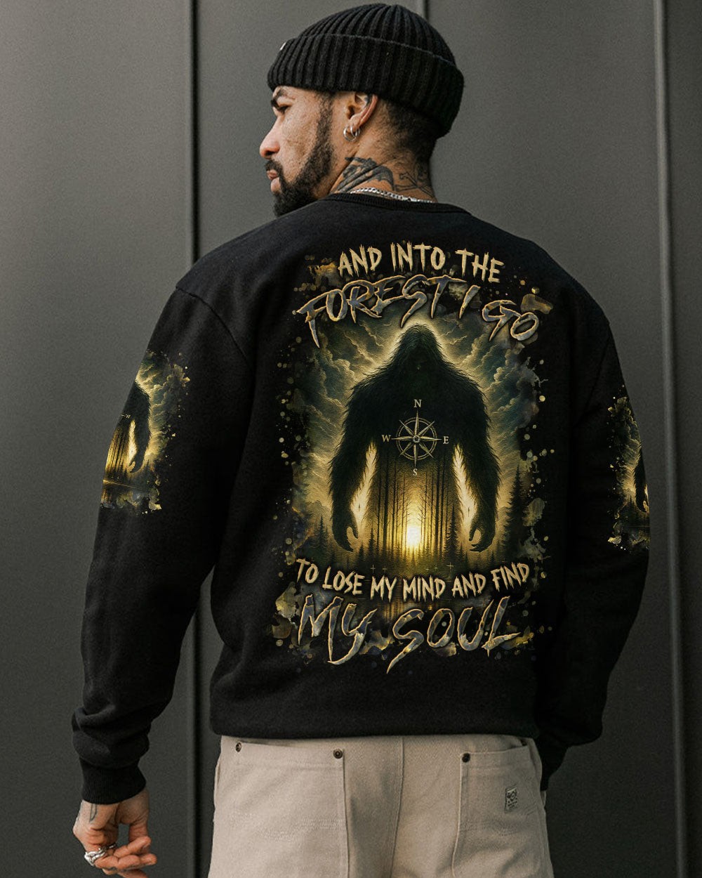 AND INTO THE FOREST I GO BIGFOOT ALL OVER PRINT - YHLN0207253
