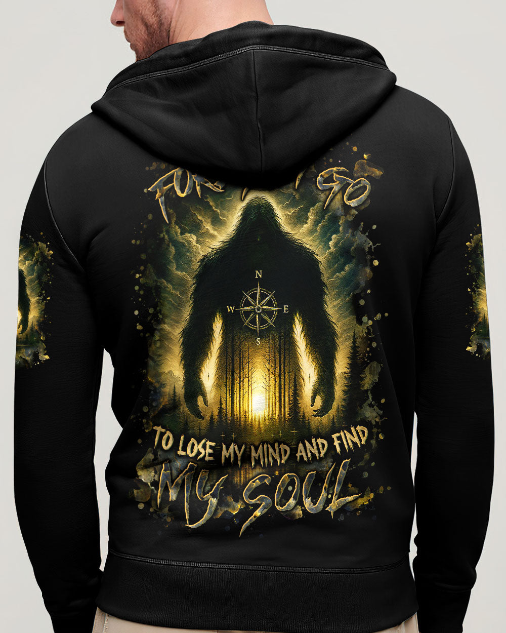 AND INTO THE FOREST I GO BIGFOOT ALL OVER PRINT - YHLN0207253