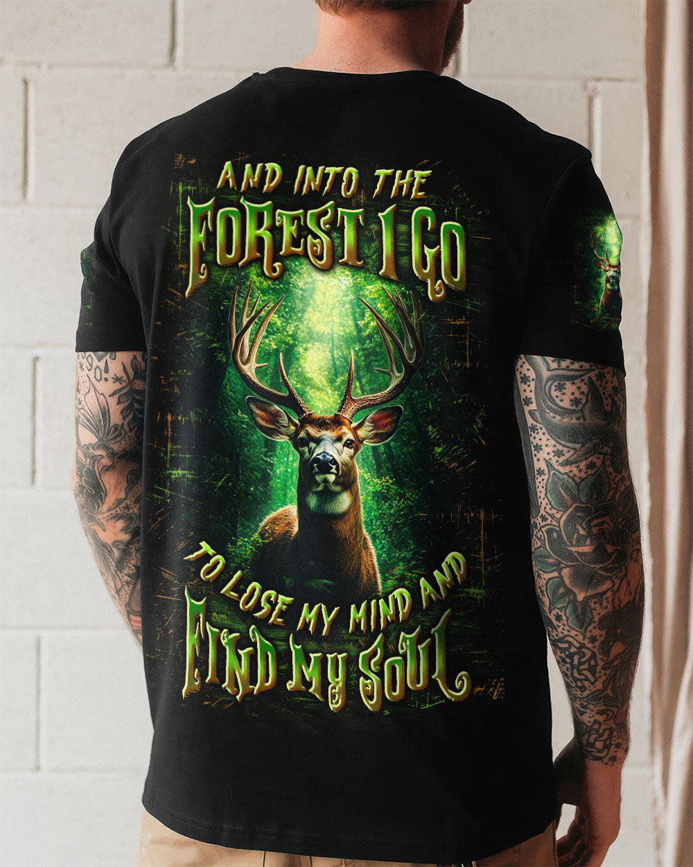 AND INTO THE FOREST I GO DEER ALL OVER PRINT - YHLN0312252
