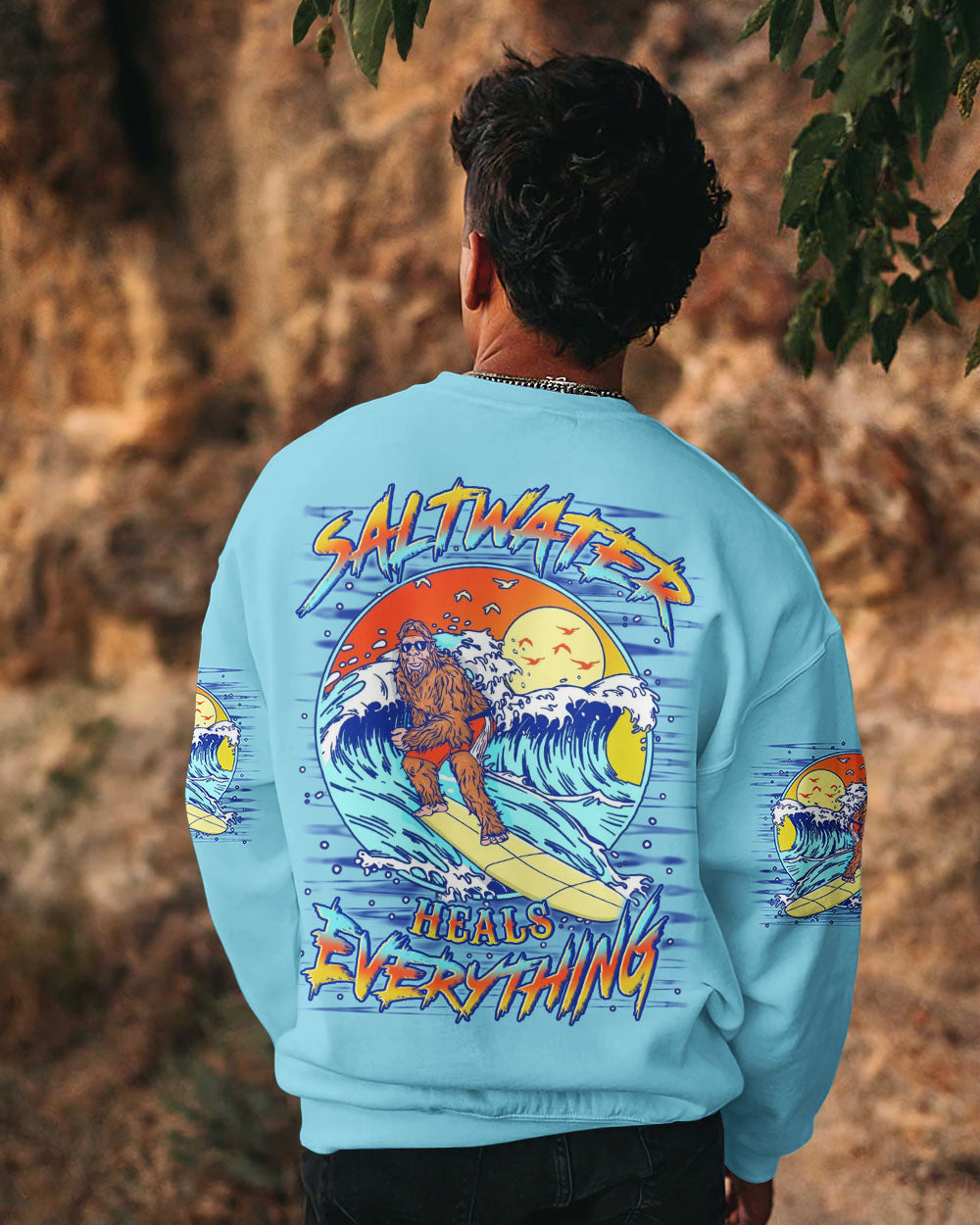 SALTWATER HEALS EVERYTHING BIGFOOT ALL OVER PRINT - YHLN0407254