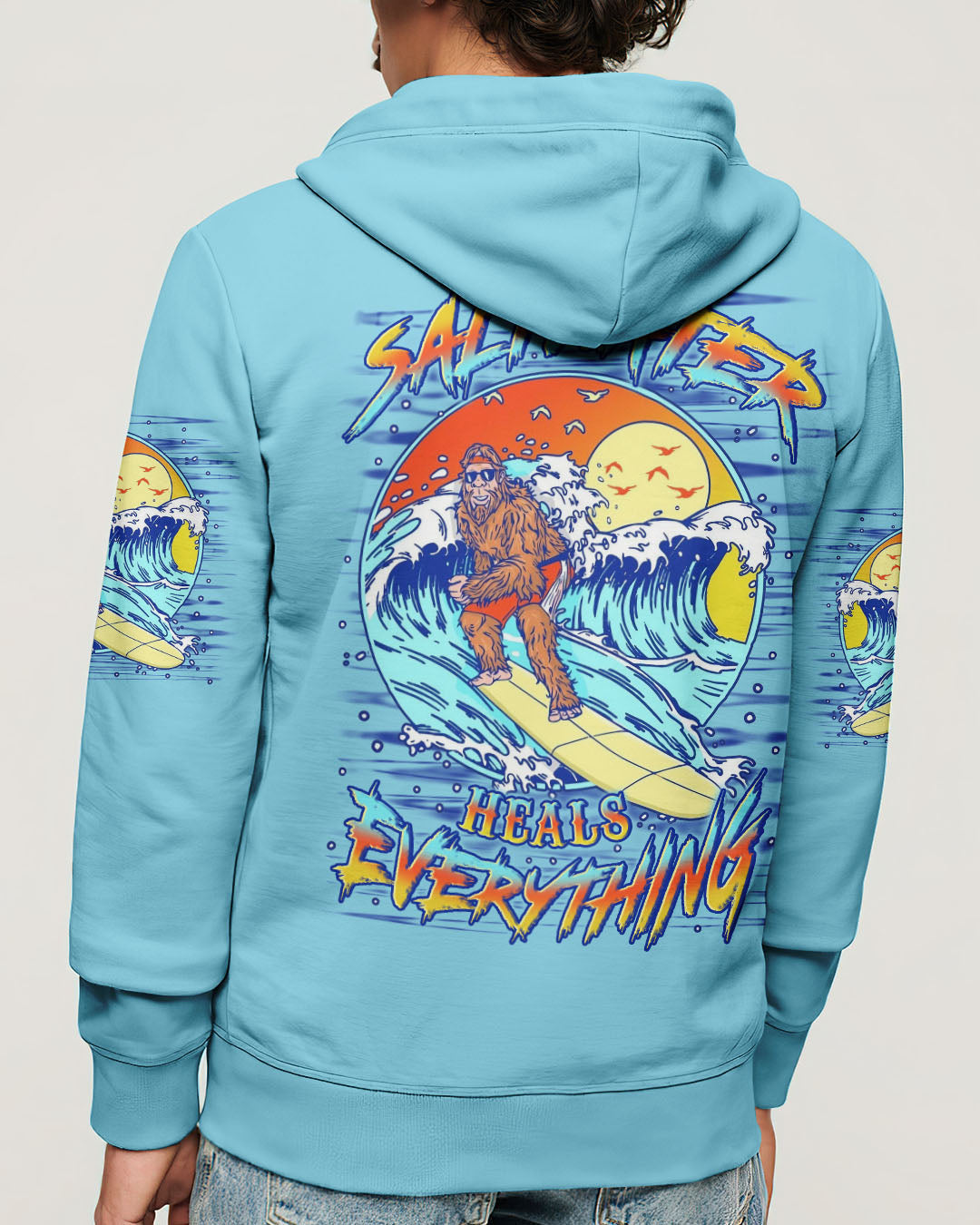 SALTWATER HEALS EVERYTHING BIGFOOT ALL OVER PRINT - YHLN0407254