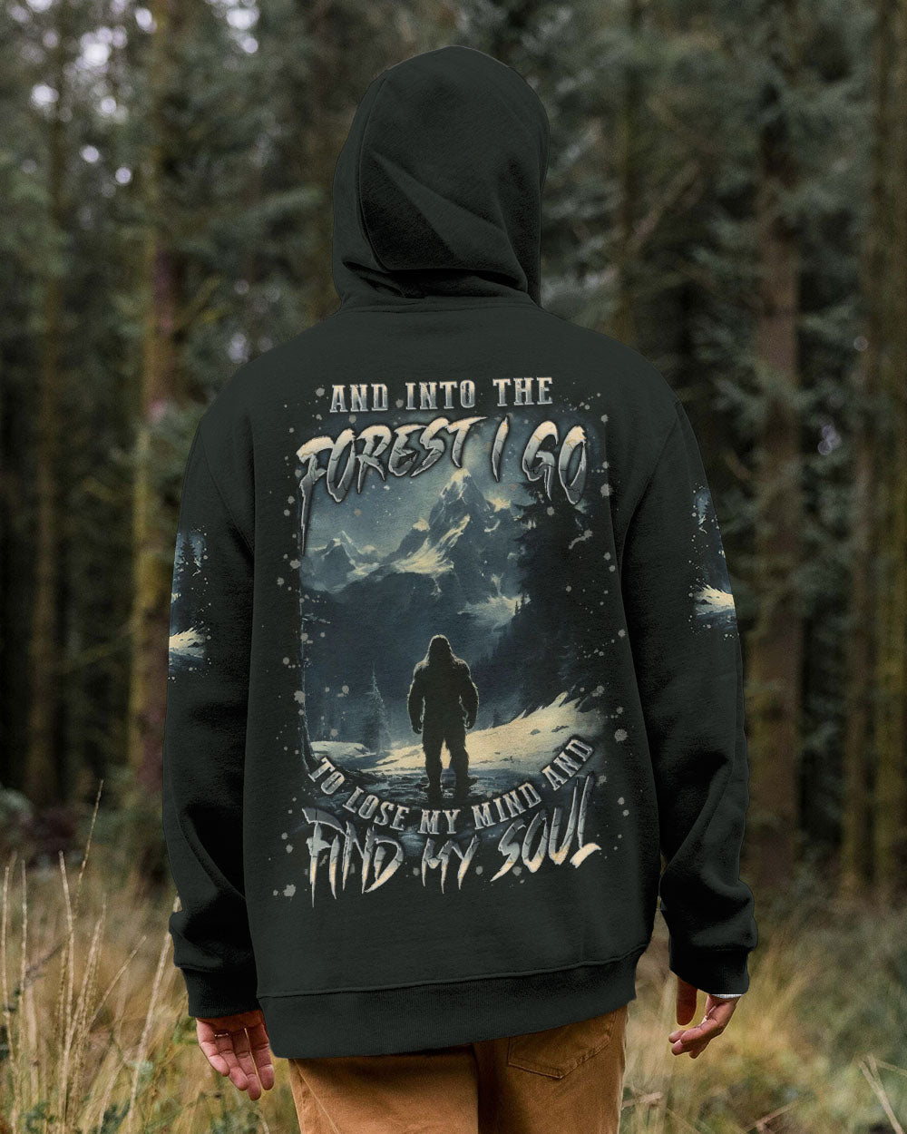 AND INTO THE FOREST I GO BIGFOOT ALL OVER PRINT - YHLN0412251
