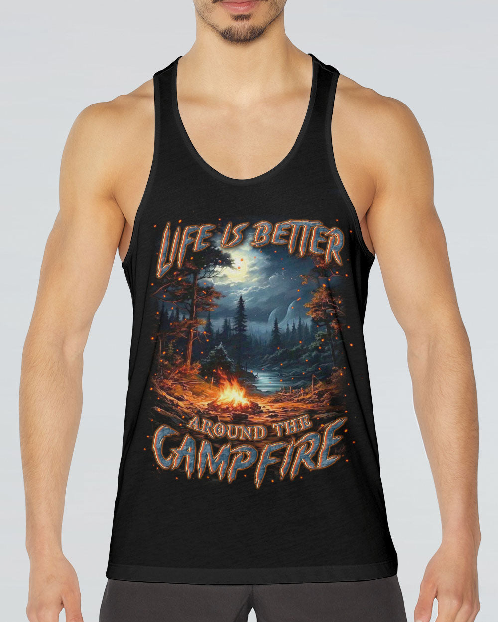 LIFE IS BETTER AROUND THE CAMPFIRE ALL OVER PRINT - YHLN0609243