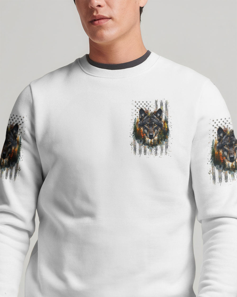 THE CLOSER I GET TO NATURE WOLF ALL OVER PRINT - YHLN0910251