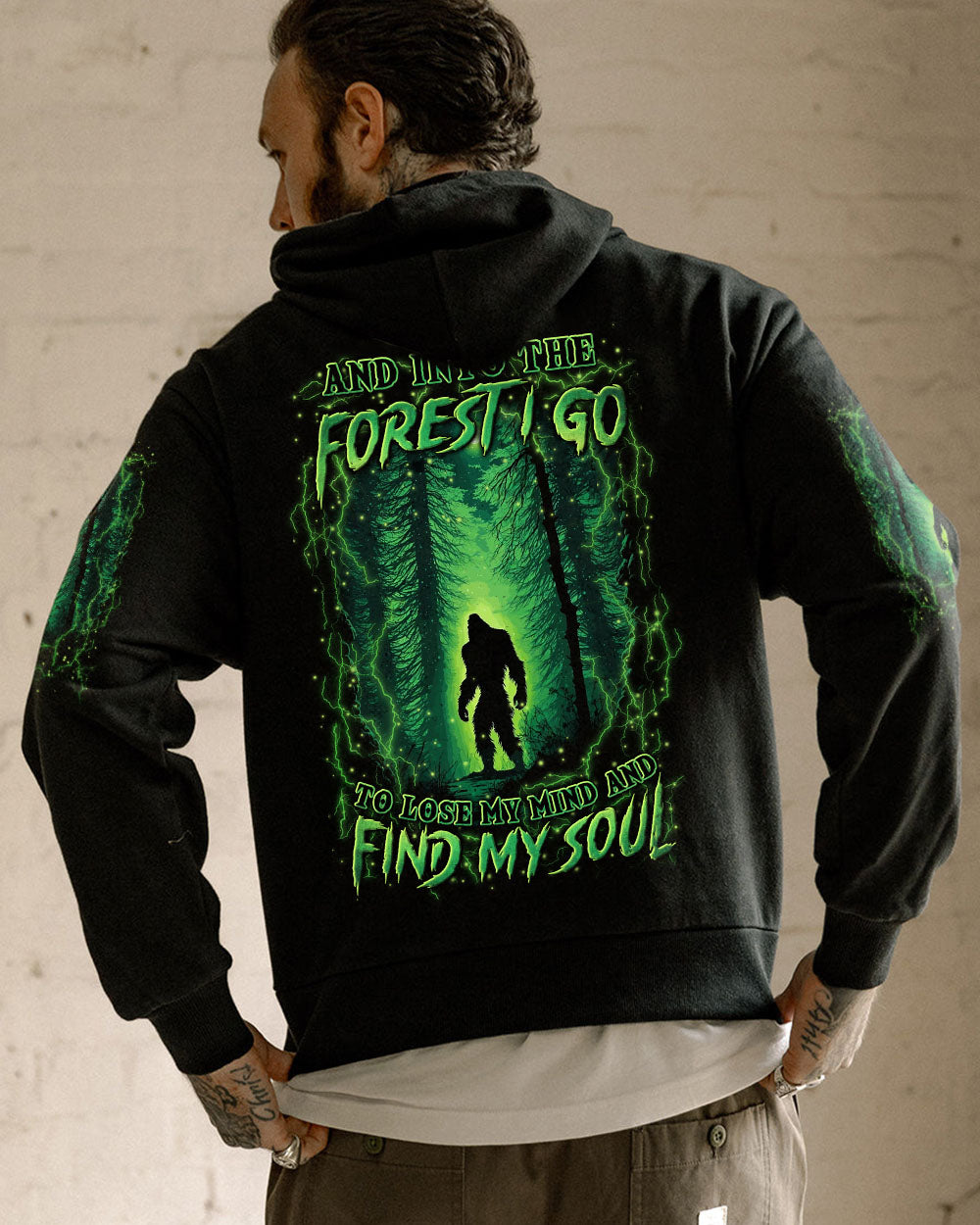 AND INTO THE FOREST I GO BIGFOOT ALL OVER PRINT - YHLN1001254
