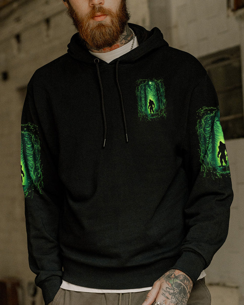 AND INTO THE FOREST I GO BIGFOOT ALL OVER PRINT - YHLN1001254