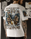 LIFE IS BETTER WITH A BEER AND A CAMPFIRE BIGFOOT ALL OVER PRINT - YHLN1010241